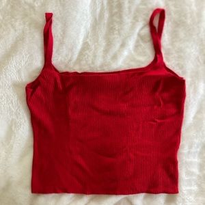 Red Brandy Melville tank O/S